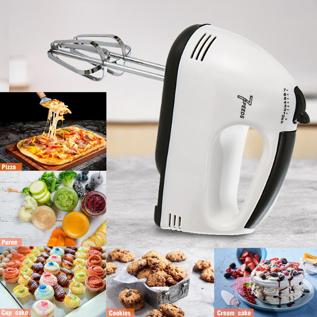 saimji™Electric Egg Beater Machine